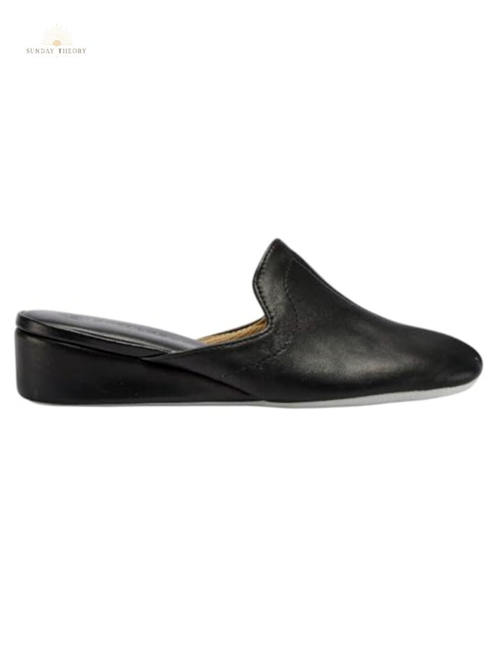 Suede Leather Slingback Wedge House Slippers for Women